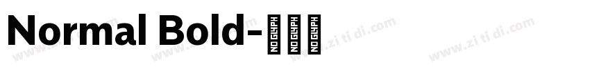 Normal Bold字体转换